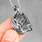 PENDRA Bull Dog Animal Steel Necklace