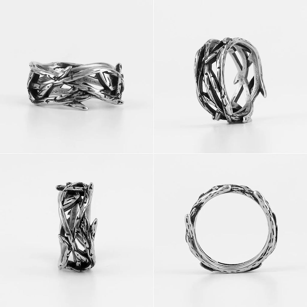 PENDRA Victory Olive Branch Ring