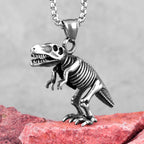 PENDRA Tyrannosaurus Dinosaur Fossil Steel Necklace