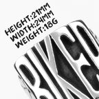 Locomotive Motorcycle Biker Letter Stainless Steel Mens Rings Punk Hip Hop for Male Boyfriend Jewelry Creativity Gift Wholesale