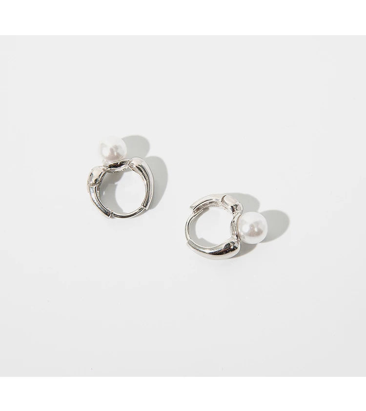 PENDRA Hoop Silver Gold Earrings