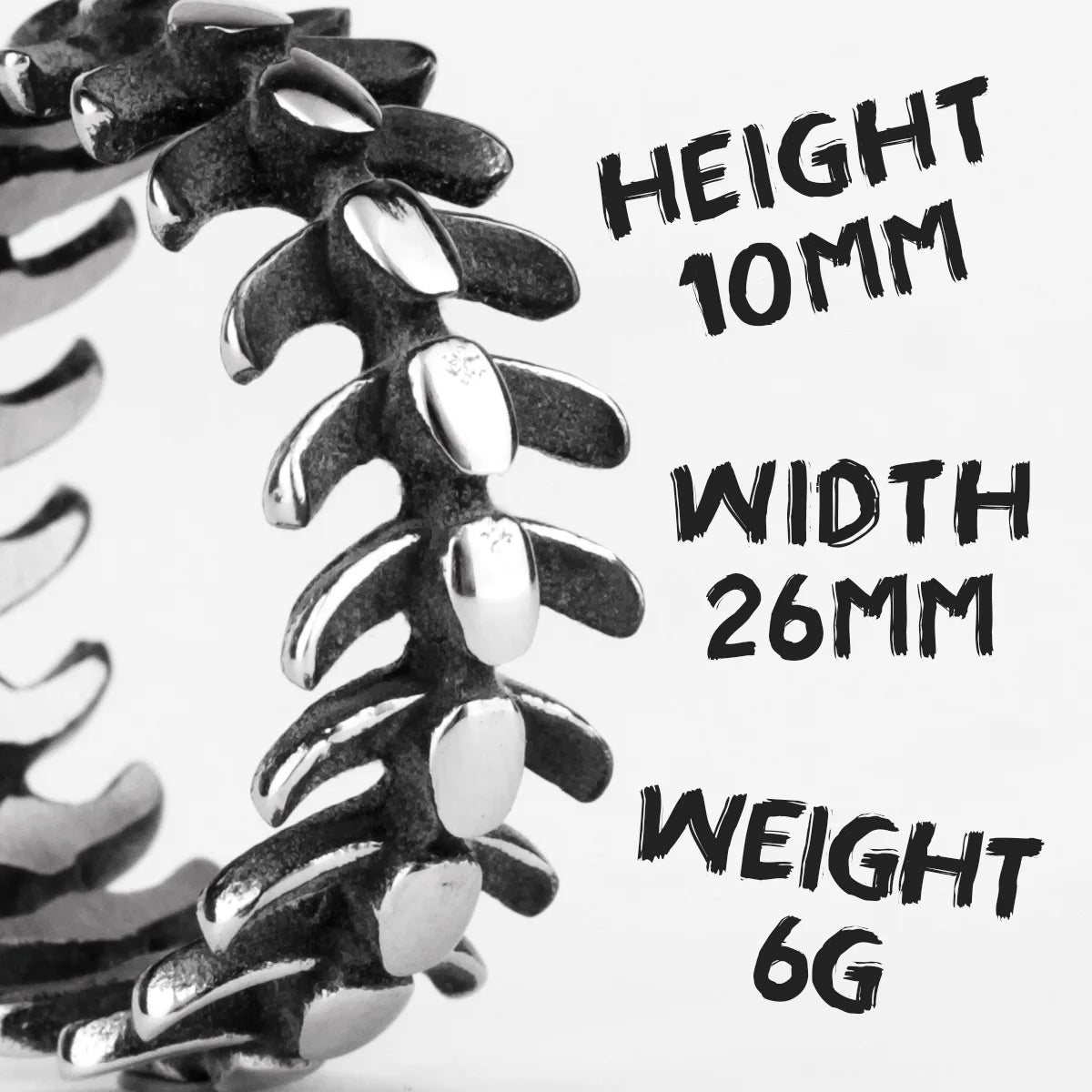 PENDRA Fish Bones Keel Steel Ring