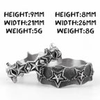 PENDRA Little Stars Starry Steel Ring