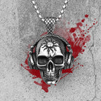 PENDRA Death Rock Headphone Steel Necklace