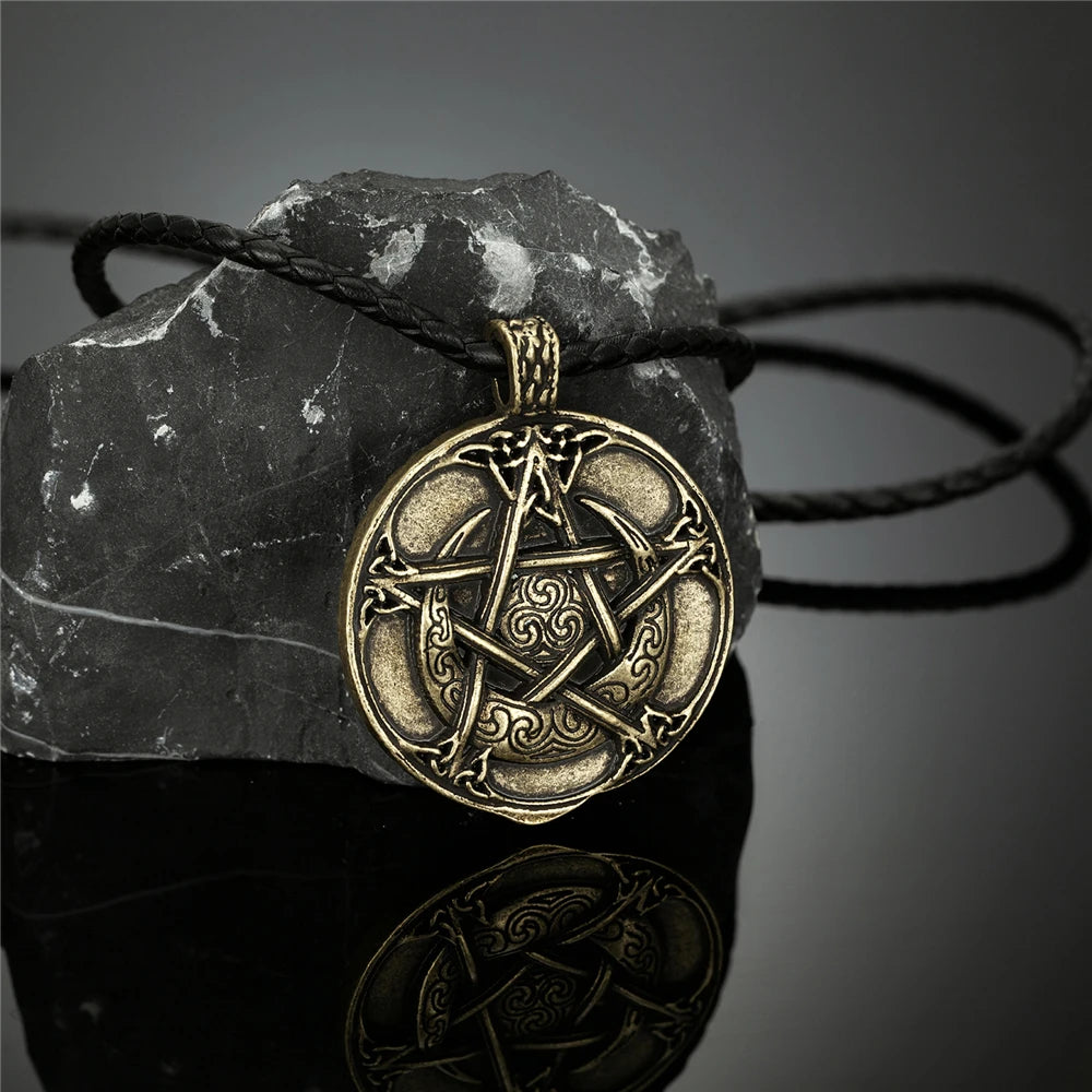 PENDRA Tree Life Rune Leather Necklace