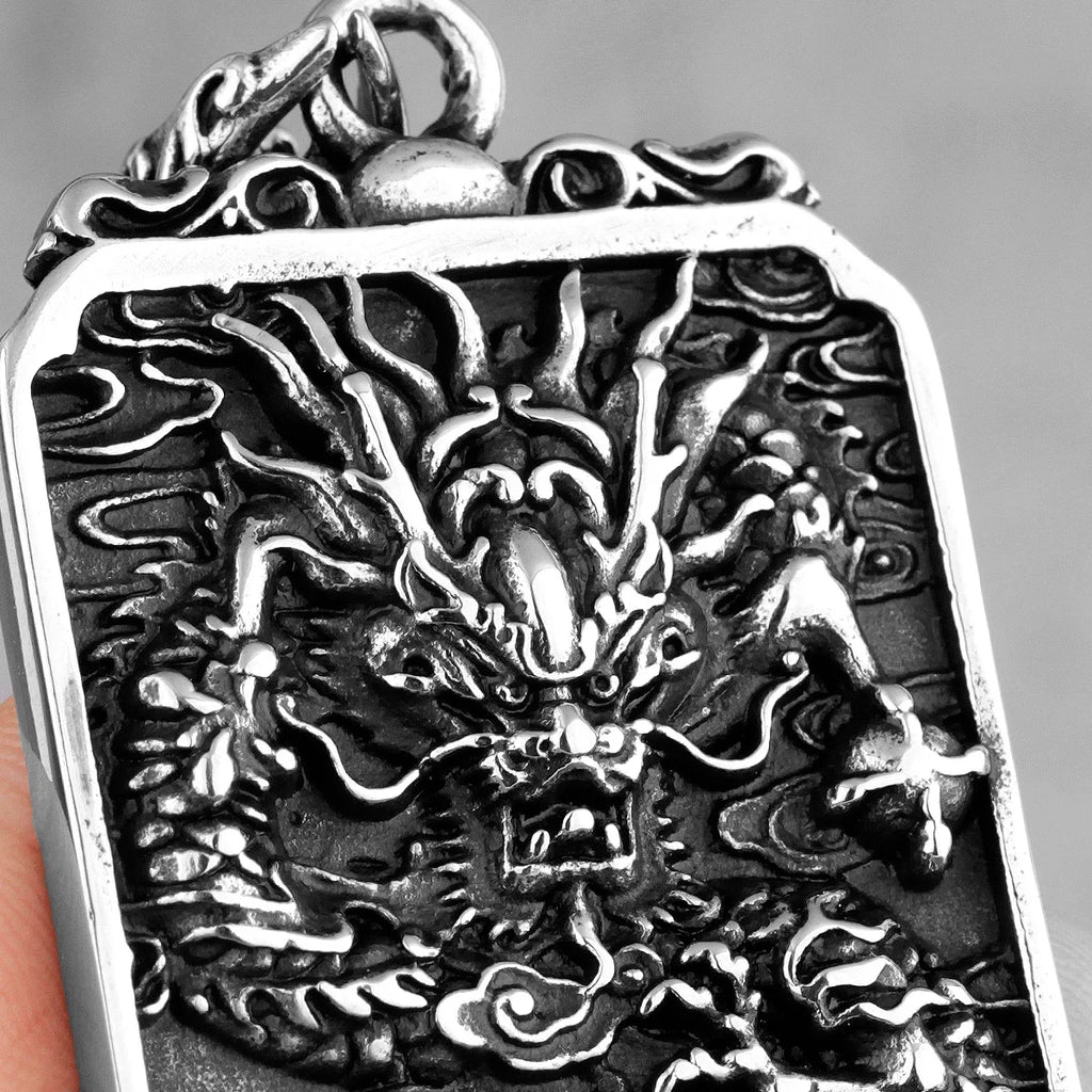 PENDRA Chinese Dragon Good Steel Necklace