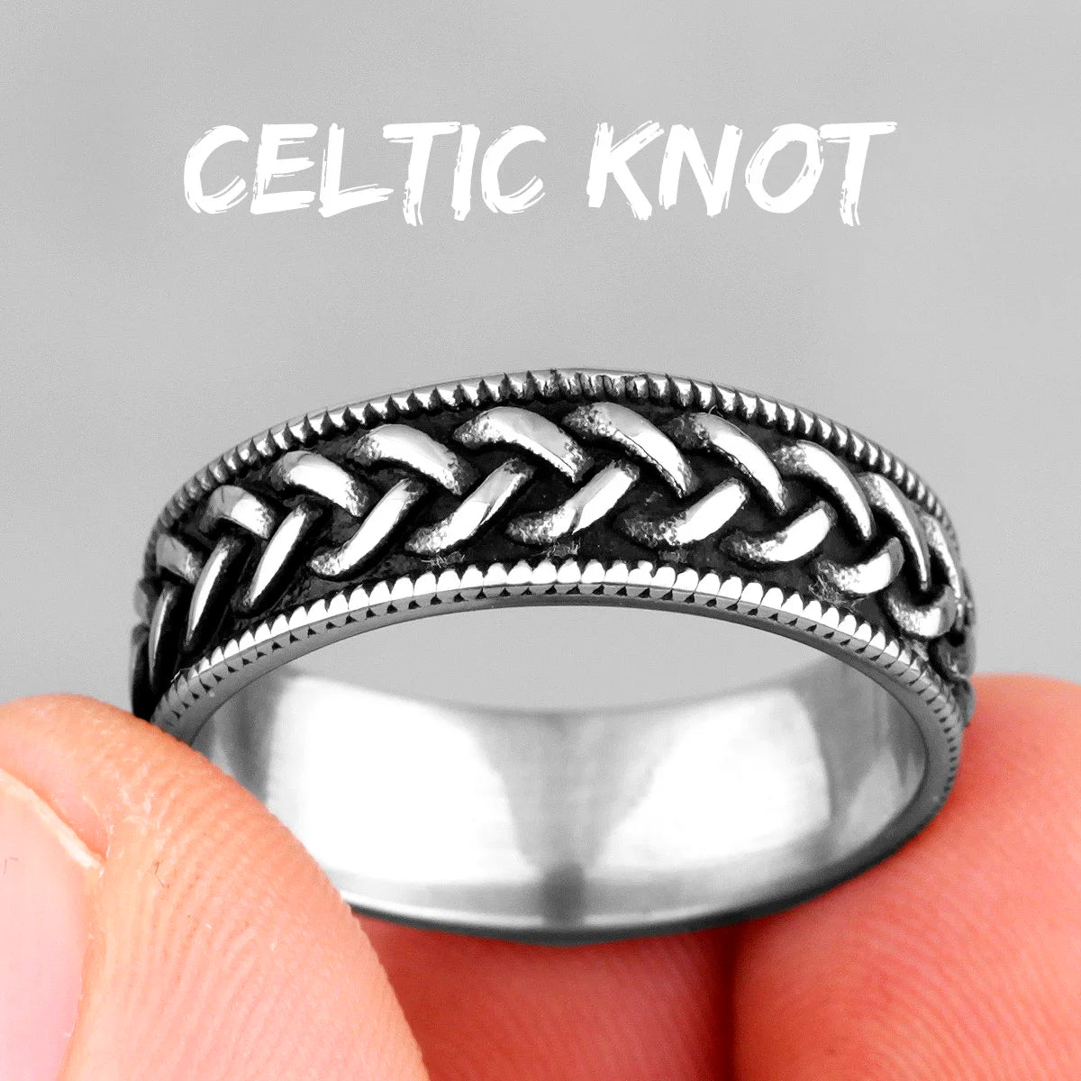 PENDRA Celtic Knot Weave Ring