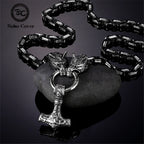 PENDRA Wolf Black Steel Necklace