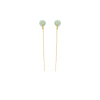 PENDRA Jade Hetian Ear Earrings