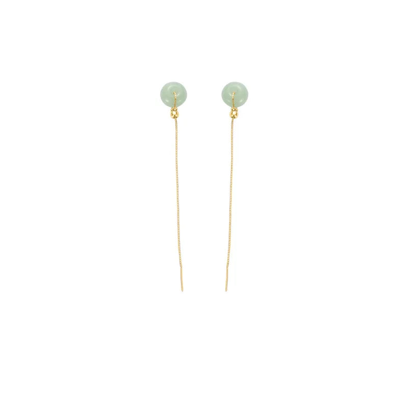 PENDRA Jade Hetian Ear Earrings