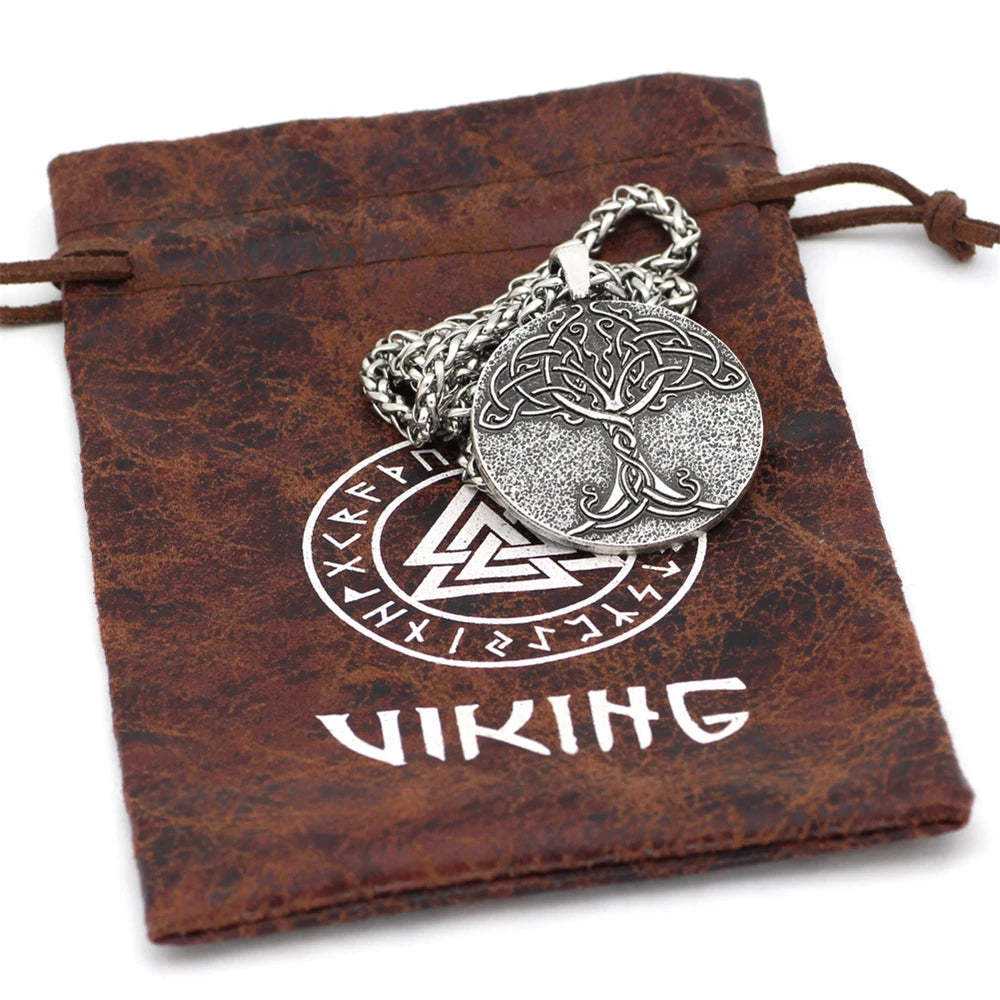 PENDRA Tree Life Vintage Steel Necklace