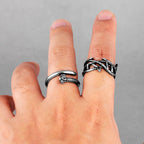 PENDRA Victory Olive Branch Ring