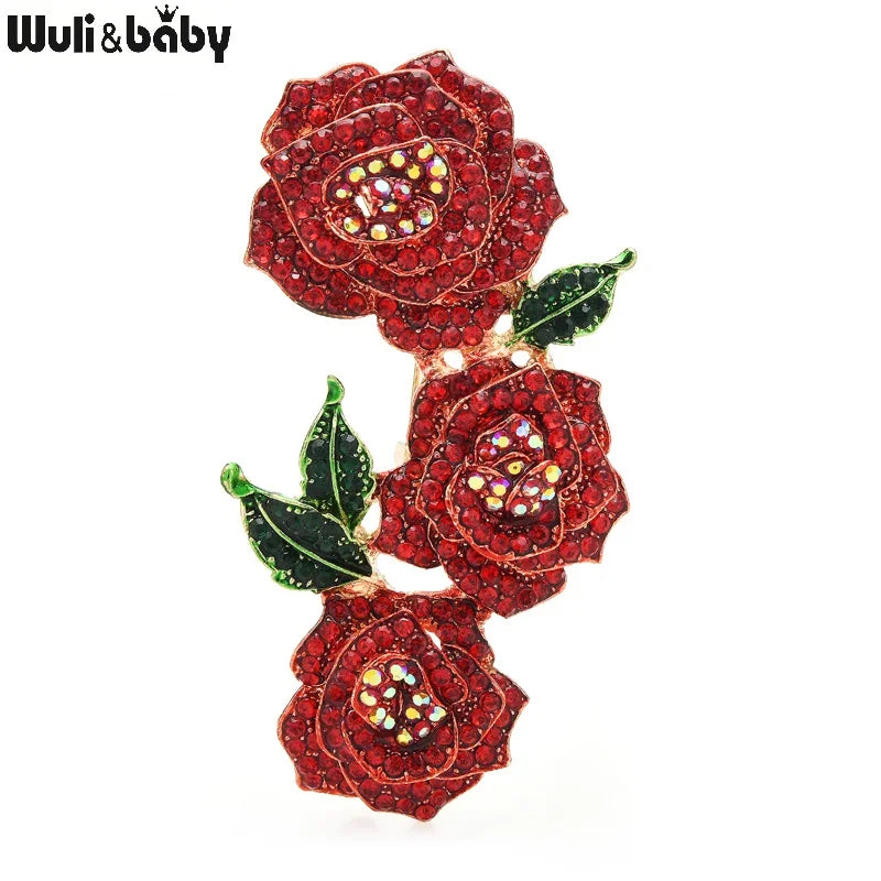 PENDRA Florielle13 Rhinestone Brooch
