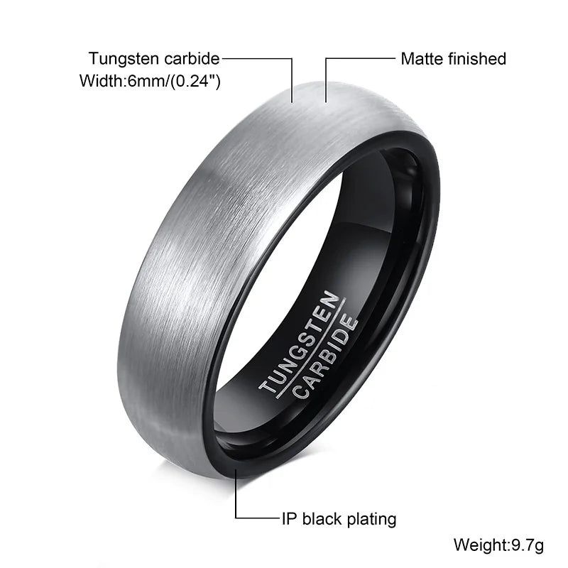 PENDRA Ravmire Tungsten Band Ring