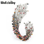PENDRA Prismara Multicolor Rhinestone Geometric Brooch