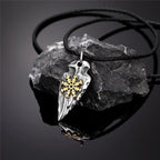 PENDRA Viking Trident Gold Necklace