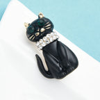 PENDRA Felina4 Rhinestone Brooch