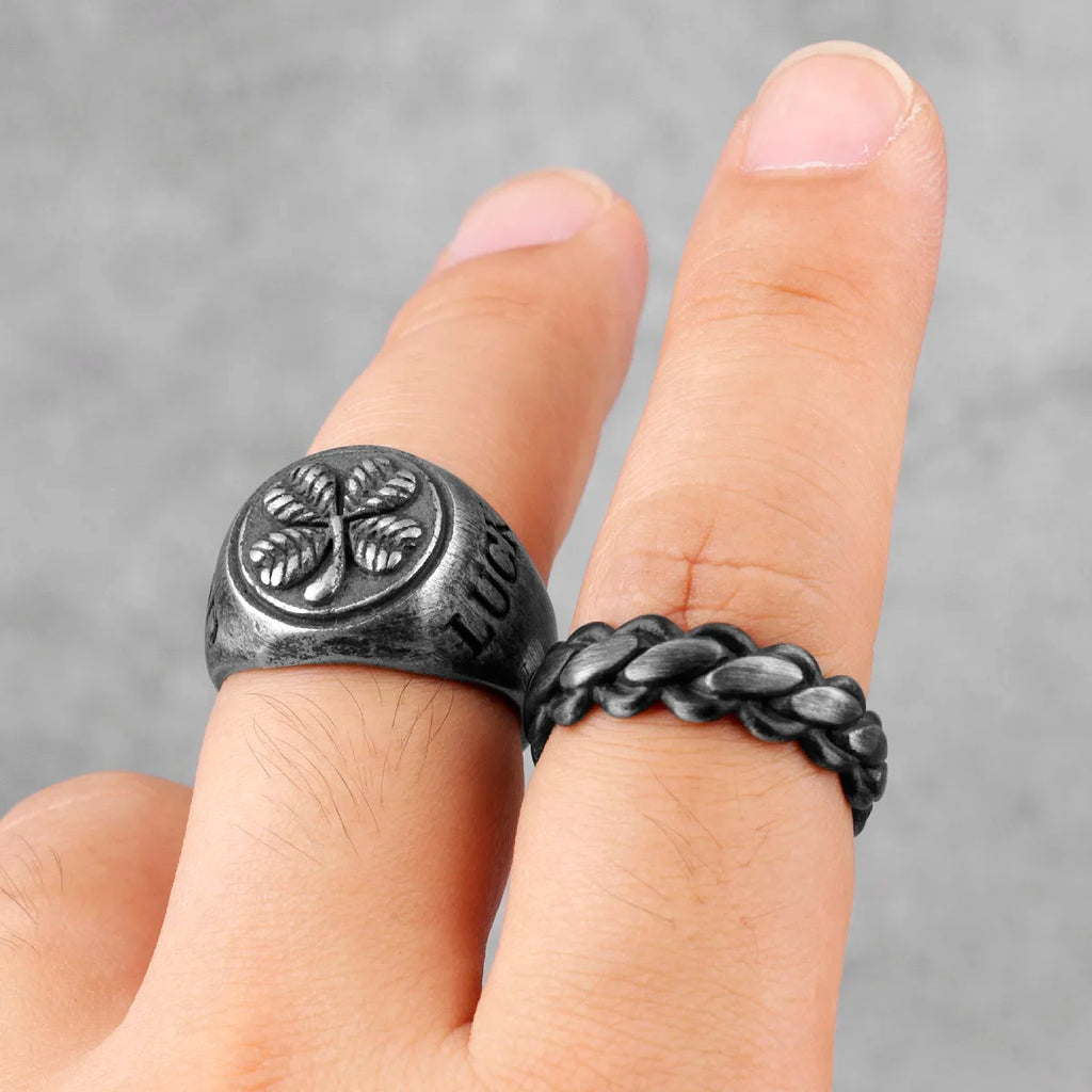 PENDRA Good Luck Four Steel Ring
