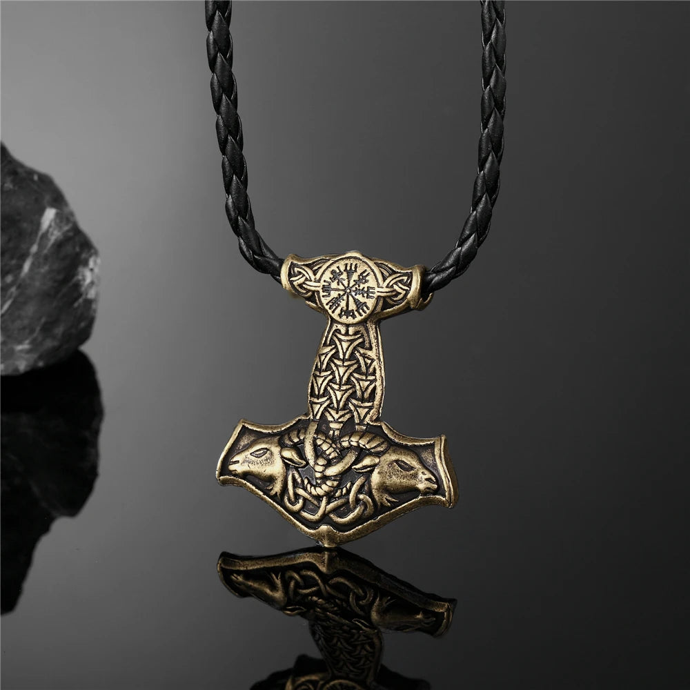PENDRA Rune Norse Hammer Necklace