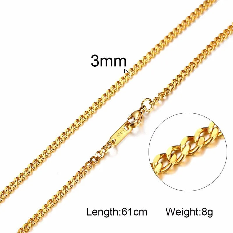 PENDRA Snake Cuban Wheat Chain Necklace