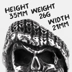 PENDRA Hippie Big Beard Steel Ring