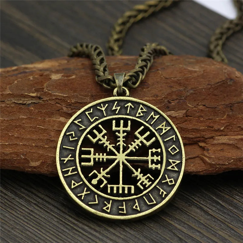 PENDRA Rune Compass Helmet Necklace