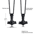 PENDRA Viking Mjolnir Pendant Necklace