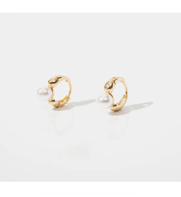 PENDRA Hoop Silver Gold Earrings
