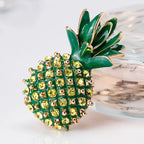 PENDRA Pineapella Rhinestone Pineapple Brooch