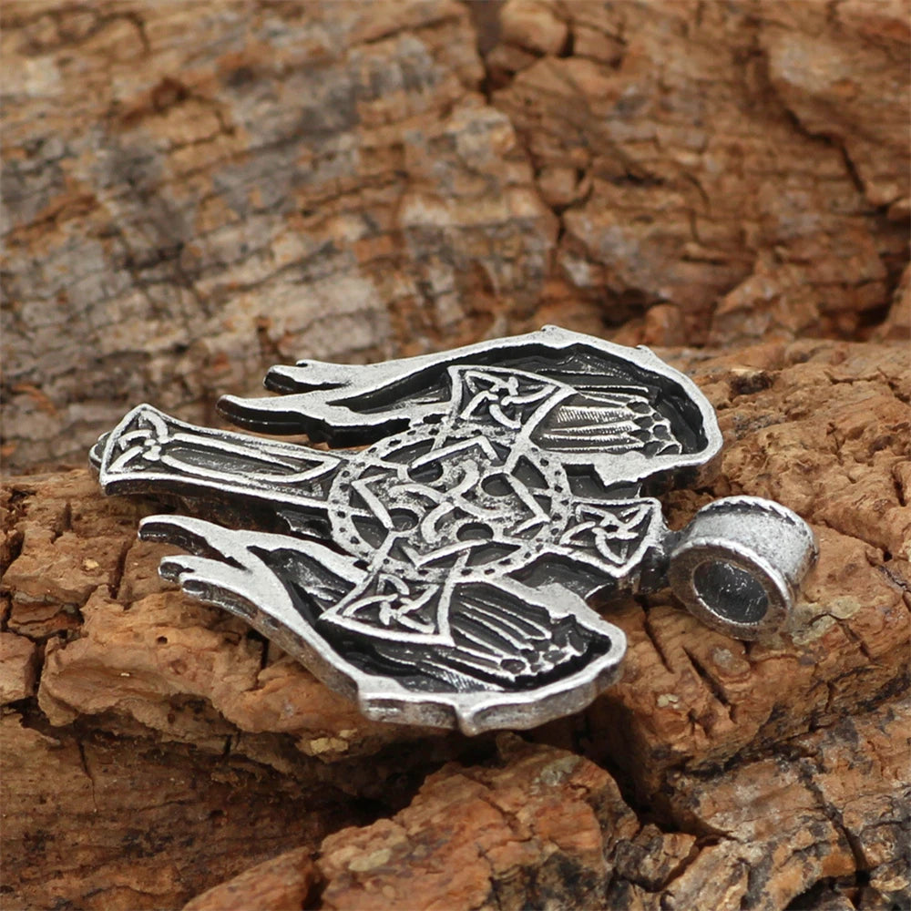 PENDRA Wing Norse Leather Necklace