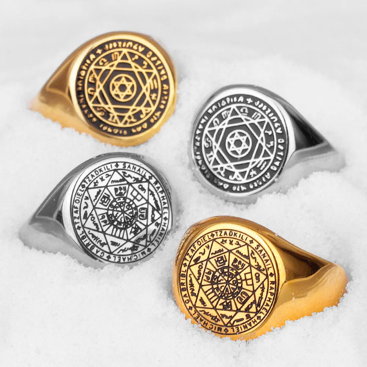 PENDRA Constellation Patron Saint Steel Ring