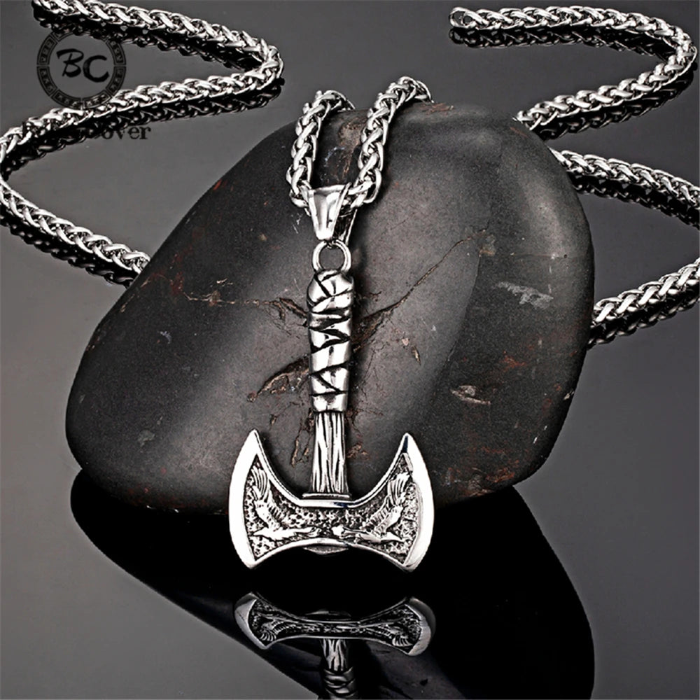 PENDRA Crow Norse Viking Necklace