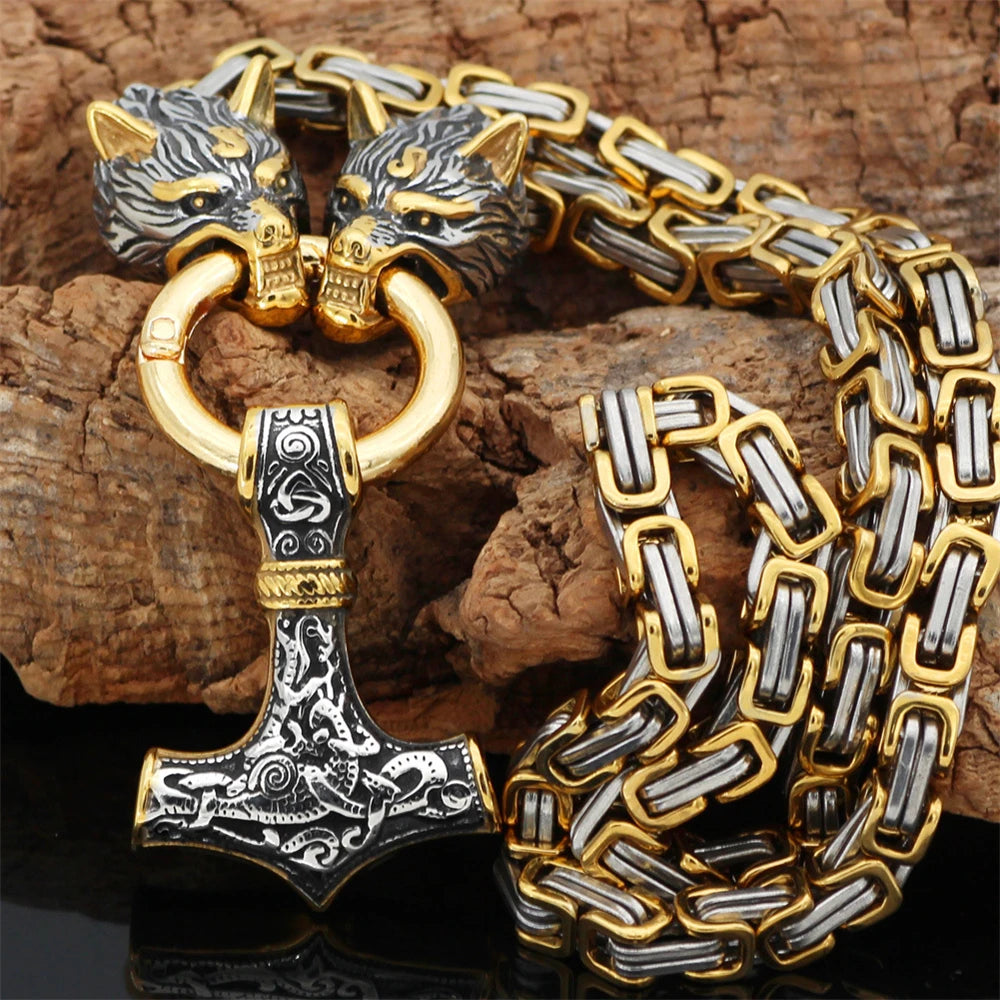 PENDRA Wolf Norse Necklace