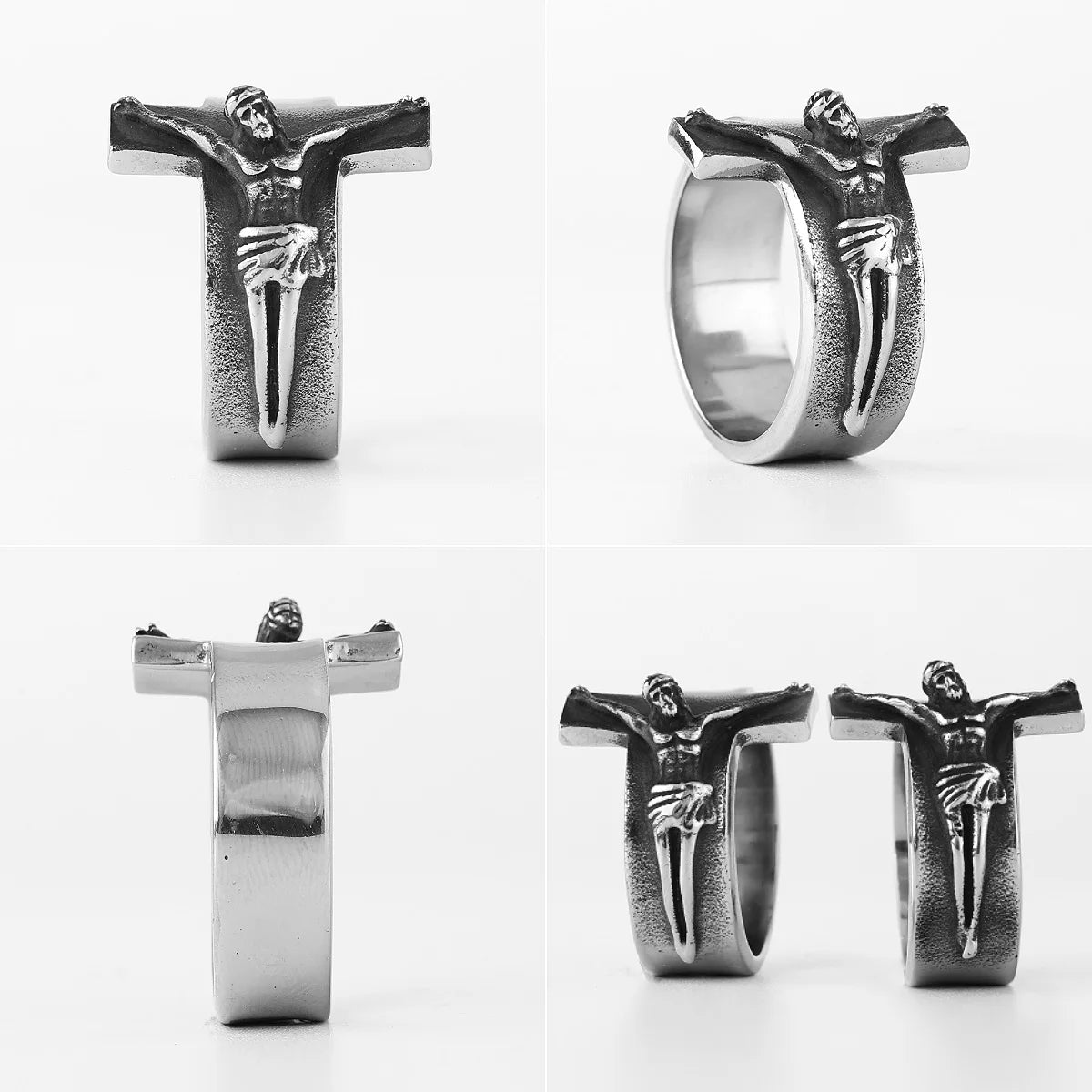 PENDRA Good Friday Jesus Steel Ring