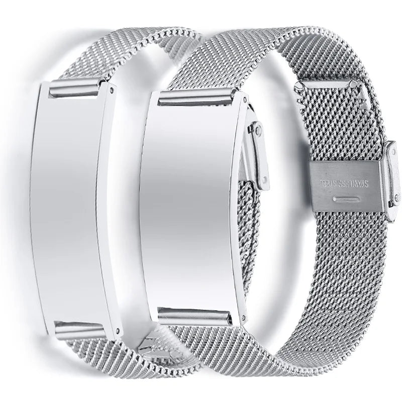 Personalized Couple Bracelet for Men Women,Stainless Steel Adjustable Mesh Watch Bands Bangle,Custom Best Friend Couple Gift