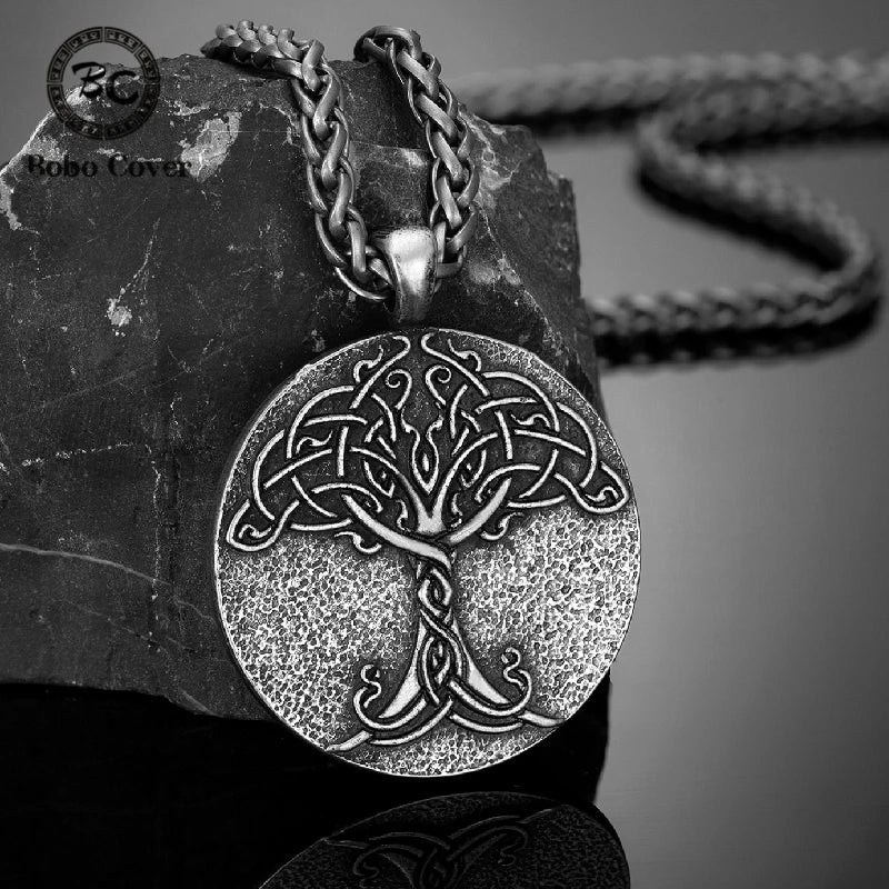 PENDRA Tree Life Vintage Steel Necklace