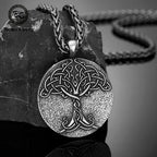 PENDRA Tree Life Vintage Steel Necklace