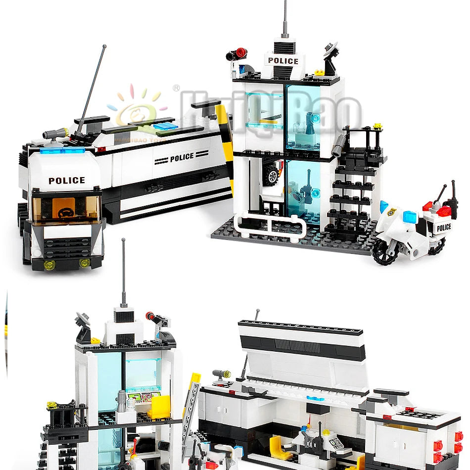 PENDRA Police Station Prison Building Set