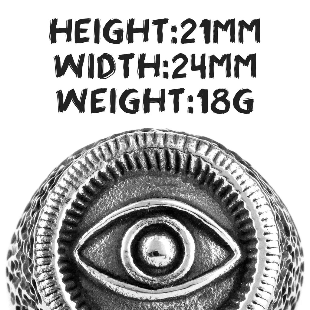 PENDRA Egypt Eye Horus Steel Ring