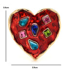 PENDRA Heart Brooch
