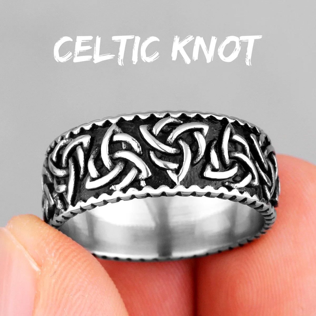 PENDRA Celtic Knot Weave Ring