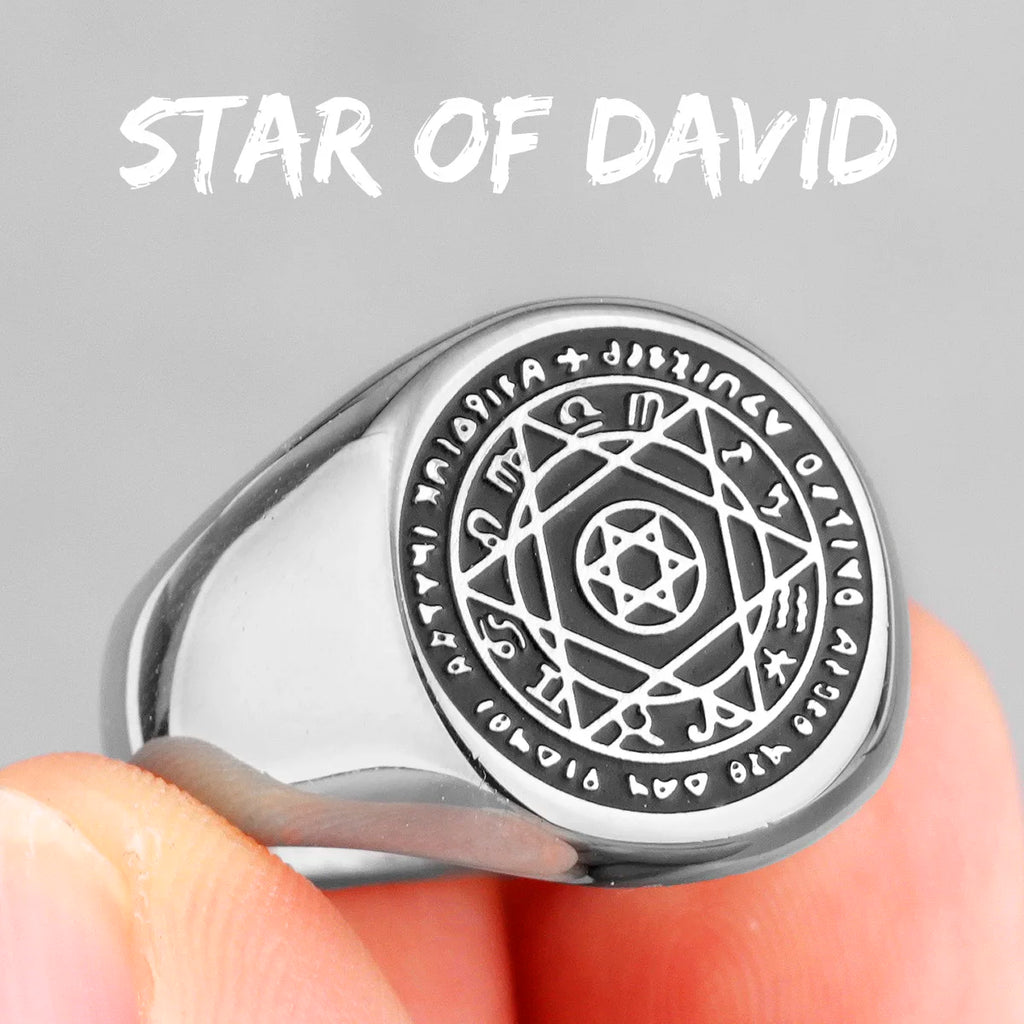 PENDRA Constellation Patron Saint Steel Ring