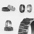 PENDRA Tire Boyfriend Biker Steel Ring