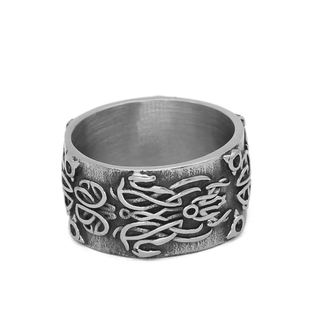 PENDRA Celtic Knot Rune Norse Ring