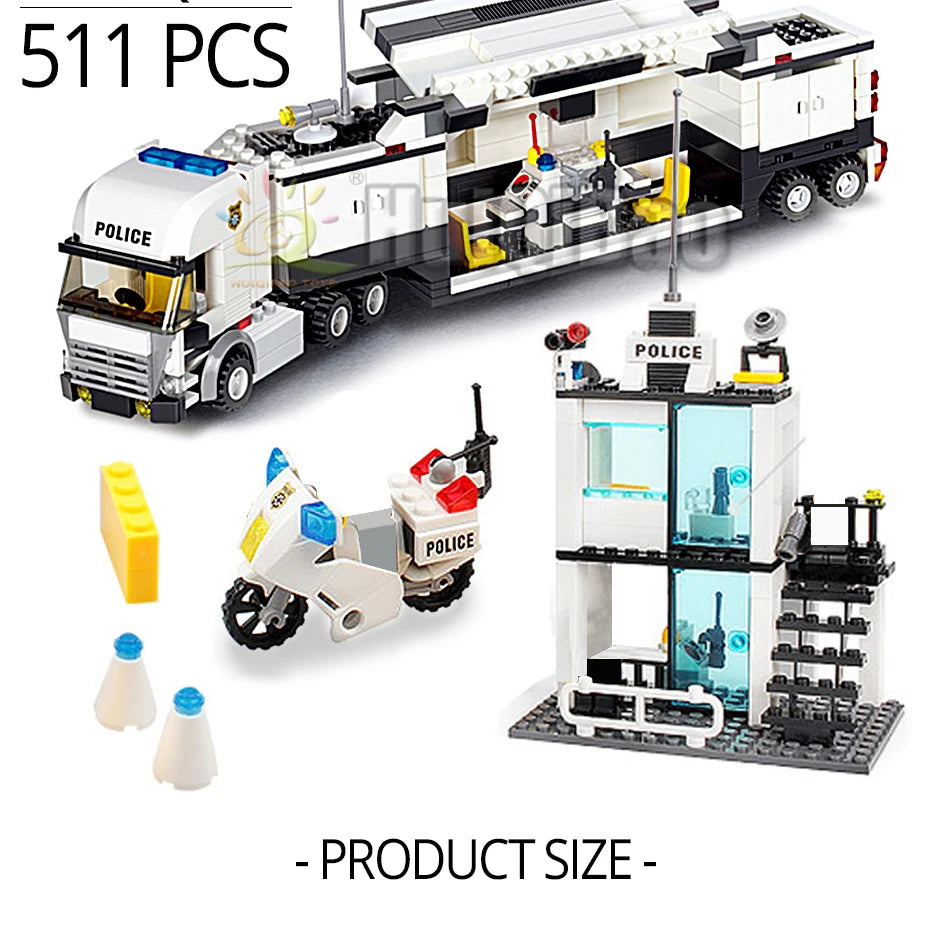 PENDRA Police Station Prison Building Set