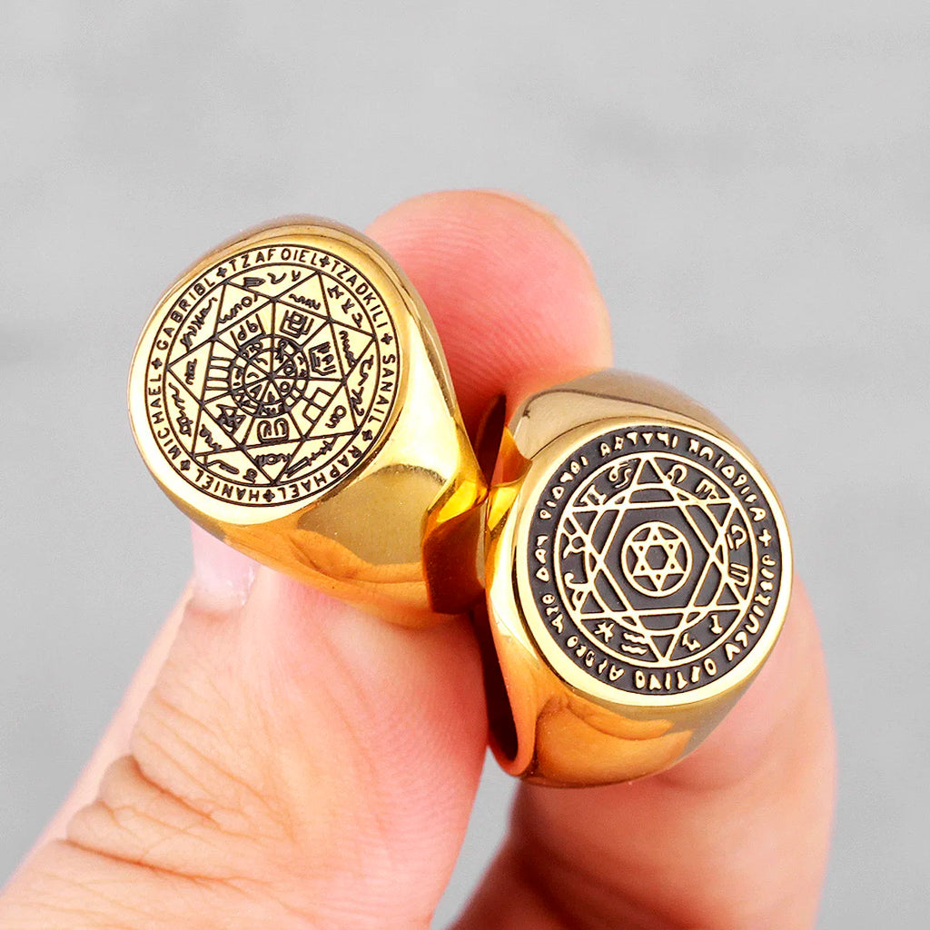 PENDRA Constellation Patron Saint Steel Ring