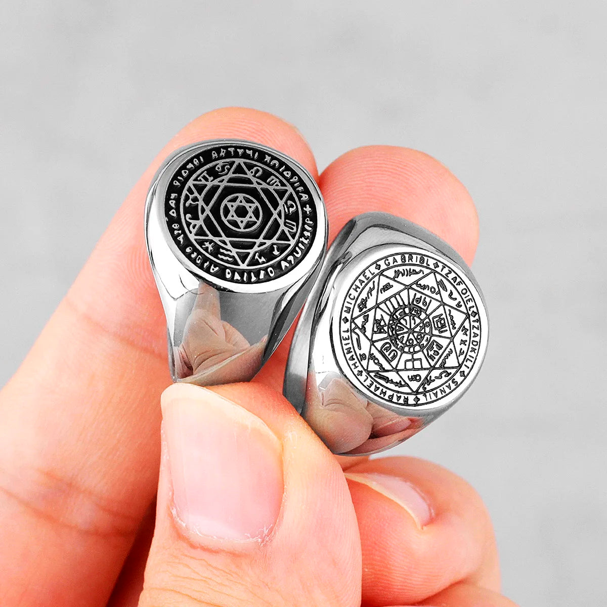 PENDRA Constellation Patron Saint Steel Ring