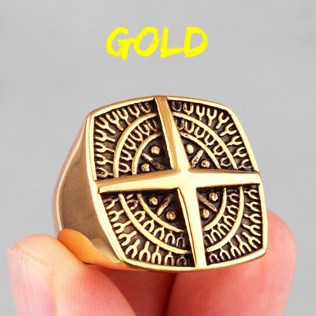 PENDRA Nordic Navigational Compass Steel Ring