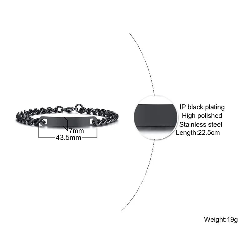 PENDRA Plate Tag Bracelet