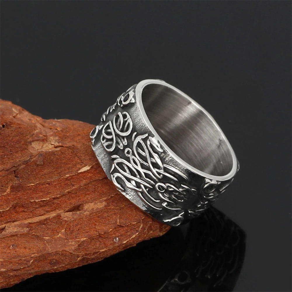 PENDRA Celtic Knot Rune Norse Ring